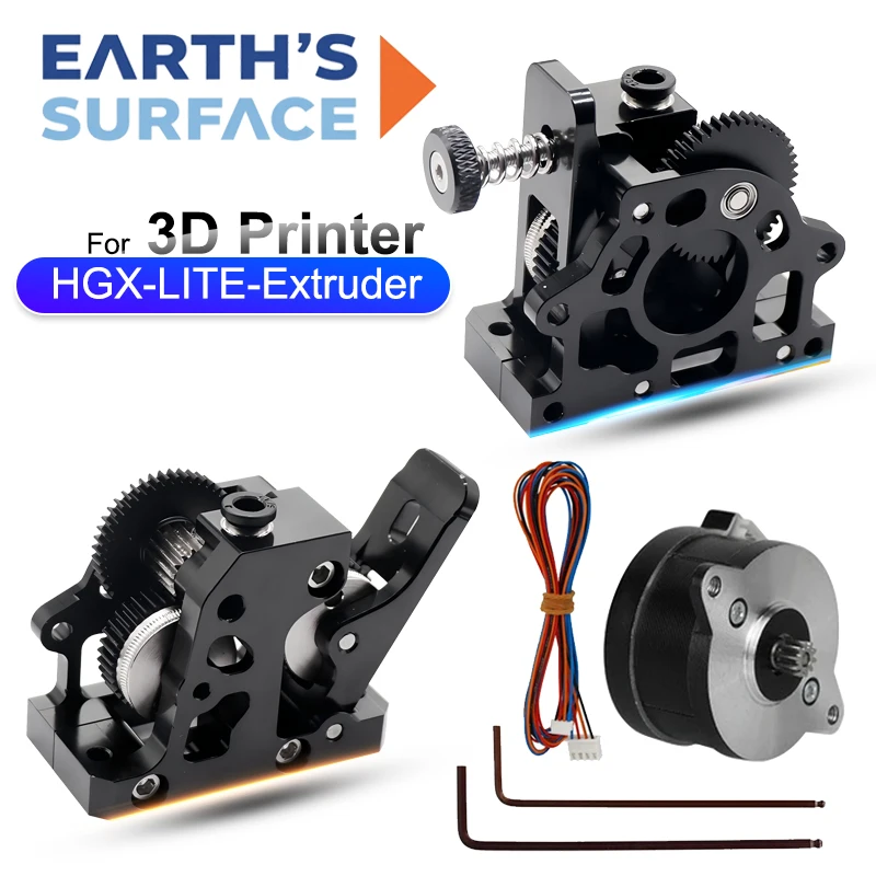 Direct Drive Dual Gear Extruder High Speed - Extrusora de Redução de Aço Duro