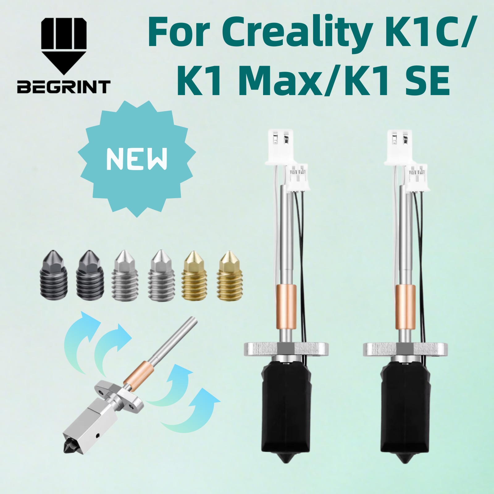 High Flow Ceramic Hotend - Kit de Bloco de Aquecimento Cerâmico