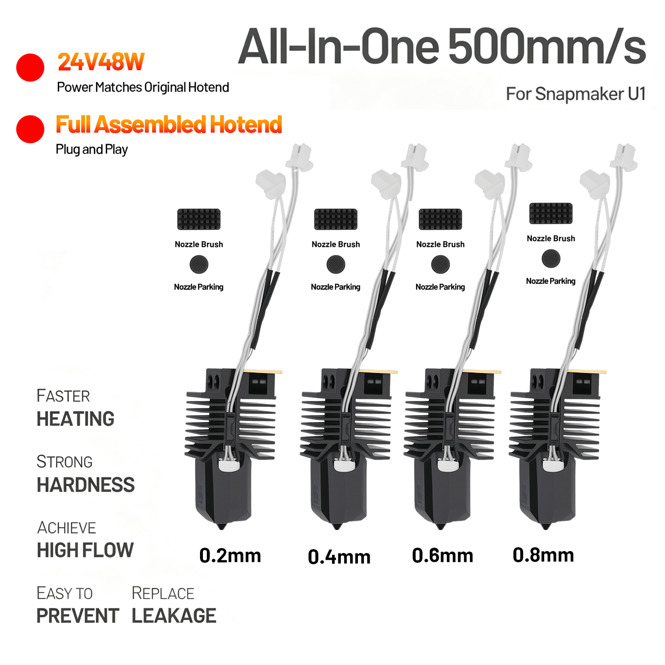 Hotend para Snapmaker U1 24V 4 - High Flow Ceramic Hotend avaliação e preço