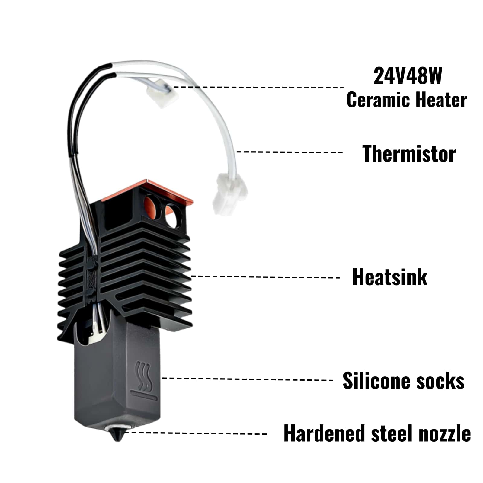 Bico de Aço Temperado para Hot - High Flow Ceramic Hotend avaliação e preço