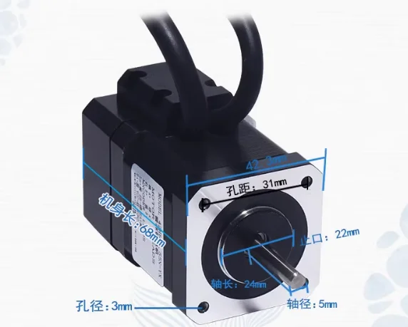 Nema17 42 Motor de passo híbri - Closed Loop Stepper Motor Nema 17 avaliação e preço